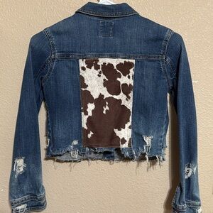 Upcycled jean jacket